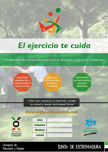 cartel El ejercicio te cuida 2016